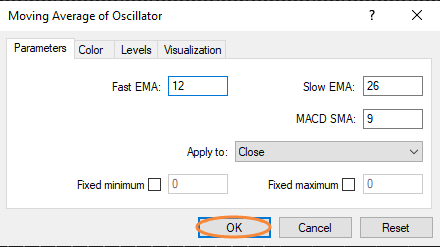 จะใช้ Moving Average of Oscillator (OsMA) บน MT4 ได้อย่างไร