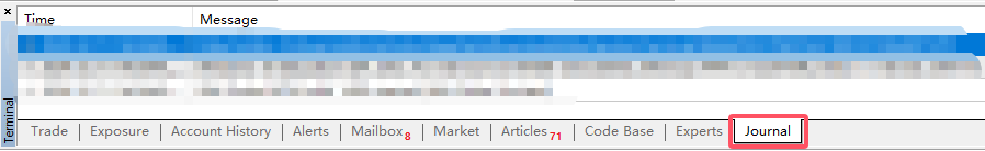 วิธีใช้แท็บ Journal ของ MT4 เพื่อแก้ไขปัญหา